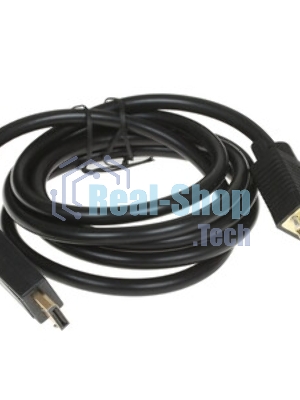Кабель Cablexpert mDP-VGA, 20M/15M, 1.8м, черный, позол.разъемы, пакет (CC-mDPM-VGAM-6)