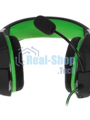 Гарнитура SmartBuy Rush Taipan чёрный-зеленый, проводная, USB, подсветка
