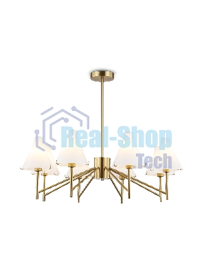 Люстра Ambrella light LH57135/8 BS/FR латунь/белый матовый E14/8 max 40W D800*650