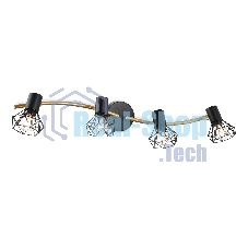 Светильник Ambrella light TR8658/4 BK/GD черный/золото E14/4 max 60W 750*100*185