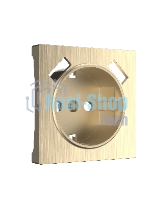 Накладка для розетки USB (шампань рифленый)