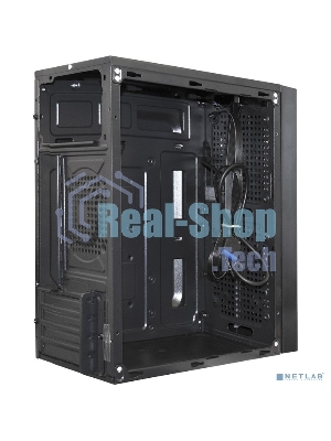 Компьютерный корпус Minitower ExeGate mEVO-9302-RGb-700W-12 (mATX, БП 700NPX с вент. 12см, 2хUSB+1хUSB 3.0, HD аудио, черный с RGb подсветкой)