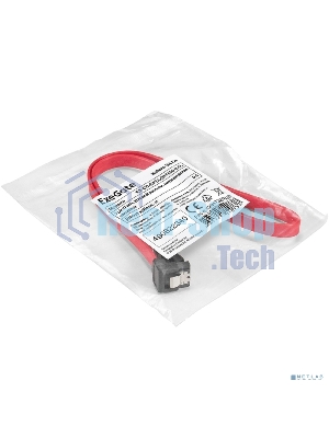 Кабель SATA ExeGate EX-CC-SATADATA90-0.5L (7pin/7pin, угловой разъем, металлические защелки, 0,5м)