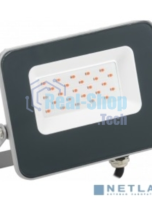 Прожектор LED IEK LPDO7R-01-20-K03 СДО 07-20R red КРАСНЫЙ IP65 серый