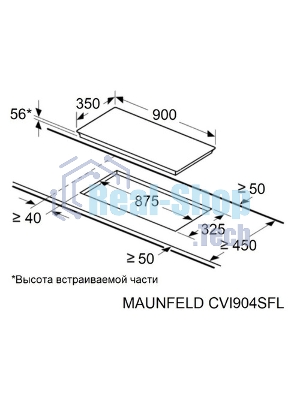 Индукционная варочная панель Maunfeld CVI904SFLDGR