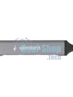 Разветвитель USB3.0/2.0 Gembird UHB-C204, USB3.0, 3xUSB2.0, кабель Type-C+USB 10 см, алюминий, пакет