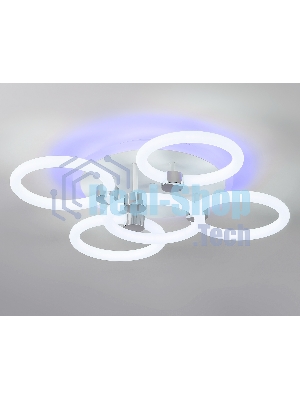 Потолочный светодиодный светильник FA3841/4+1 WH белый 70W 3000K-6400K+RGB D538*115 (ПДУ РАДИО 2.4G)