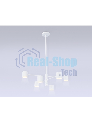 Подвесной светодиодный светильник Ambrella light FL51711/6 WH белый 3000K/4200K/6400K 29W D700*800 (Без ПДУ)