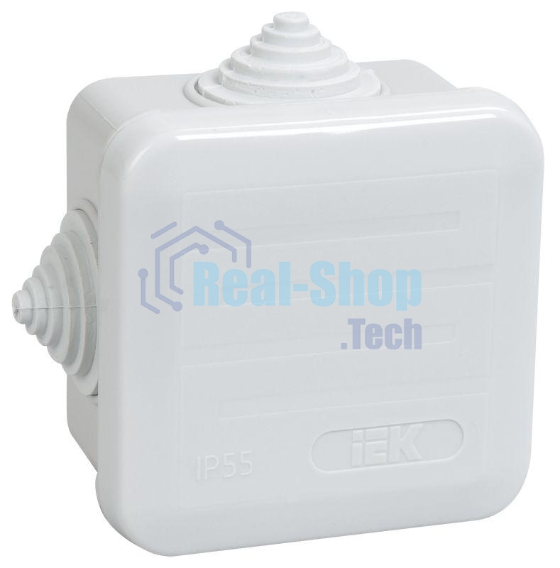 Коробка распаячная ОП 70х70х40 IP44 КМ41236 (4 гермоввода) IEK UKOZ11-070-070-040-K41-44