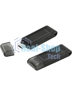 Флешка USB Kingston DataTraveler DT70 (DT70/64Gb), 64Gb, USB Type-C 3.2, R/W 70/45, черный