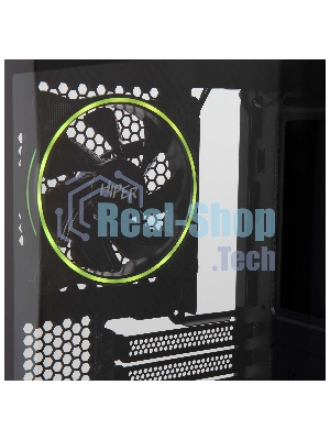 Компьютерный корпус Hiper PB81 черный без БП ATX 3x120мм 2xUSB2.0 2xUSB3.0 audio bott PSU