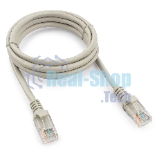 Патч-корд UTP Cablexpert cat.5e, 1.5м, литой, многожильный, серый