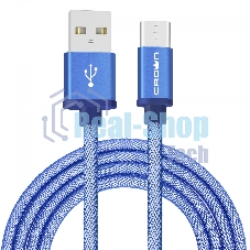 Кабель Crown USB - USB Type-C CMCU-3072C blue