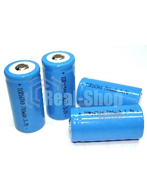 Аккумулятор Li-Ion 16340 ICR16340 700mAh 3.7V 7.4Wh
