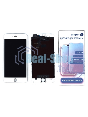 Дисплей Amperin для Apple iPhone 6 Plus в сборе с тачскрином (IPS), белый
