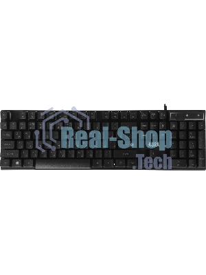 Комплект клавиатура+мышь Defender Aura MKP-117 проводной, USB, 2400 DPI, черный