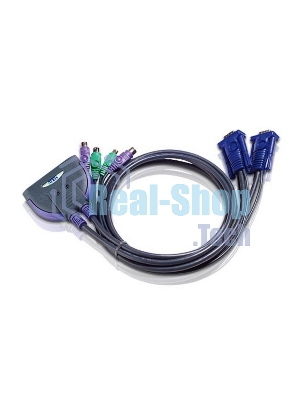 Переключатель электронный ATEN 2 PORT KVM SWITCH FOR PS2 W/0.9m
