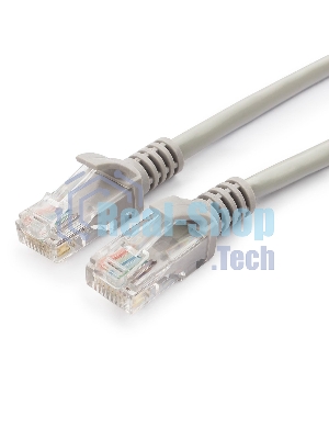 Патч-корд UTP, кат 5e, 0.25м с RJ45 серый