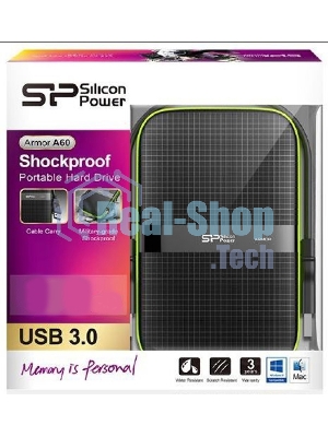 Внешний HDD Silicon Power USB 3.0 4Tb SP040TBPHDA60S3K A60 Armor 2.5