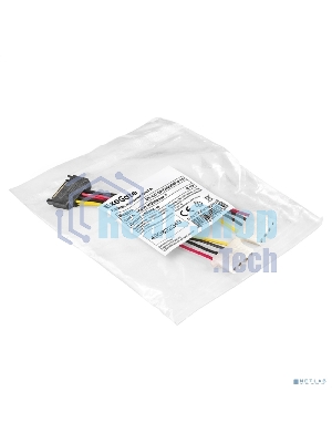 Кабель питания SATA ExeGate EX-CC-SATAM2MF-0.15 (15pin M/2xMolex F, 0,15м)