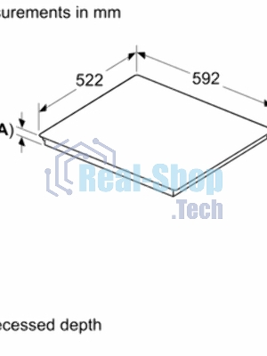 Индукционная варочная панель Bosch PIF651HC1E, 60 см, индукция, скошенные края, сенсорное управление, черный