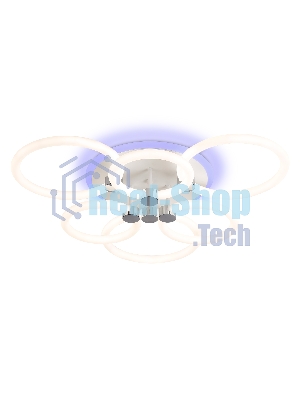 Потолочный светодиодный светильник FA3844/3+3 WH белый 102W 3000K-6400K+RGB D670*115 (ПДУ РАДИО 2.4G)