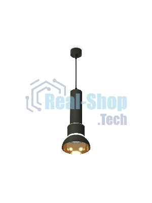 Светильник Ambrella Light XP8111007 SBK/PYG/CL черный песок/золото желтое полированное/прозрачный GX53