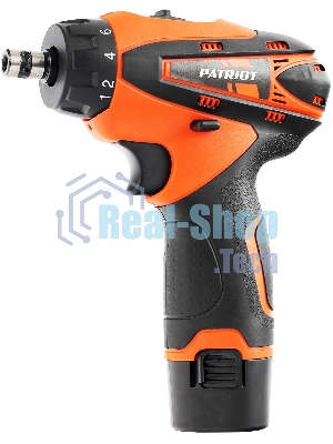 Дрель-шуруповерт Patriot BR 115Li, 12 В, 2 Ач, 25 Нм, щеточный