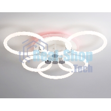 Потолочный светодиодный светильник FA3844/3+3 WH белый 102W 3000K-6400K+RGB D670*115 (ПДУ РАДИО 2.4G)