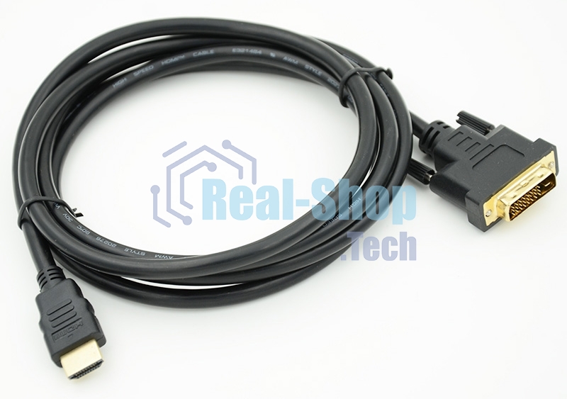Кабель видео Behpex HDMI (m)/DVI-D (Dual Link) (m) 2м. черный