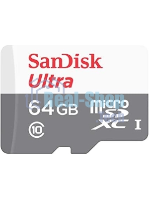 Флеш карта microSD 64Gb SanDisk microSDXC Class 10 Ultra UHS-I 100Mb/s