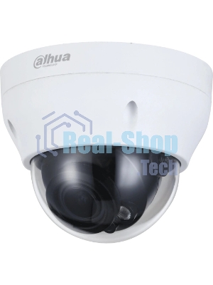 Уличная купольная IP-видеокамера Dahua 2Мп; 1/2.8” CMOS; моторизованный объектив 2.8~12 мм; механический ИК-фильтр; чувствительность 0.008лк@F1.7; сжатие: H.265+, H.265, H.264+, H.264, MJPEG; 2 потока