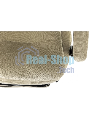 Кресло руководителя Бюрократ T-9950MSG-F Fabric песочный Light-21, крестов. пластик, подст. для ног