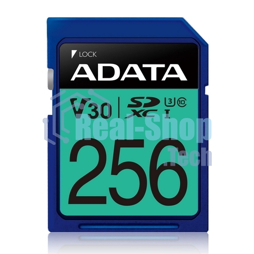 Флеш карта SD ADATA 256Gb ADATA Premier Pro SDXC Class 10 UHS-I U3 V30S 95/60 MB/s