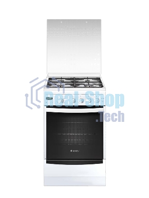 Плита газовая Gefest ПГ 5100-03 0002 белый, конфорок 4 шт, духовка 52 л, 50 см x 85 см x 58.5 см