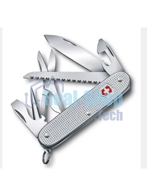 Нож Victorinox Farmer X Alox, 93 мм, 10 функций, алюминиевая рукоять, серебристый