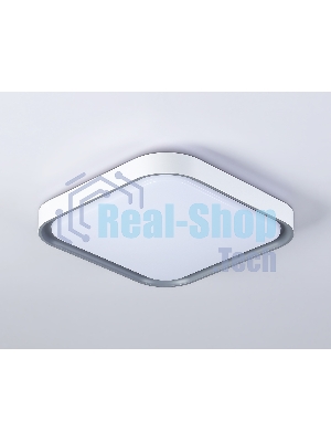 Потолочный светодиодный светильник Ambrella light FZ1250 WH/GR белый/серый 18W 5000K 250*250*60 (Без ПДУ)