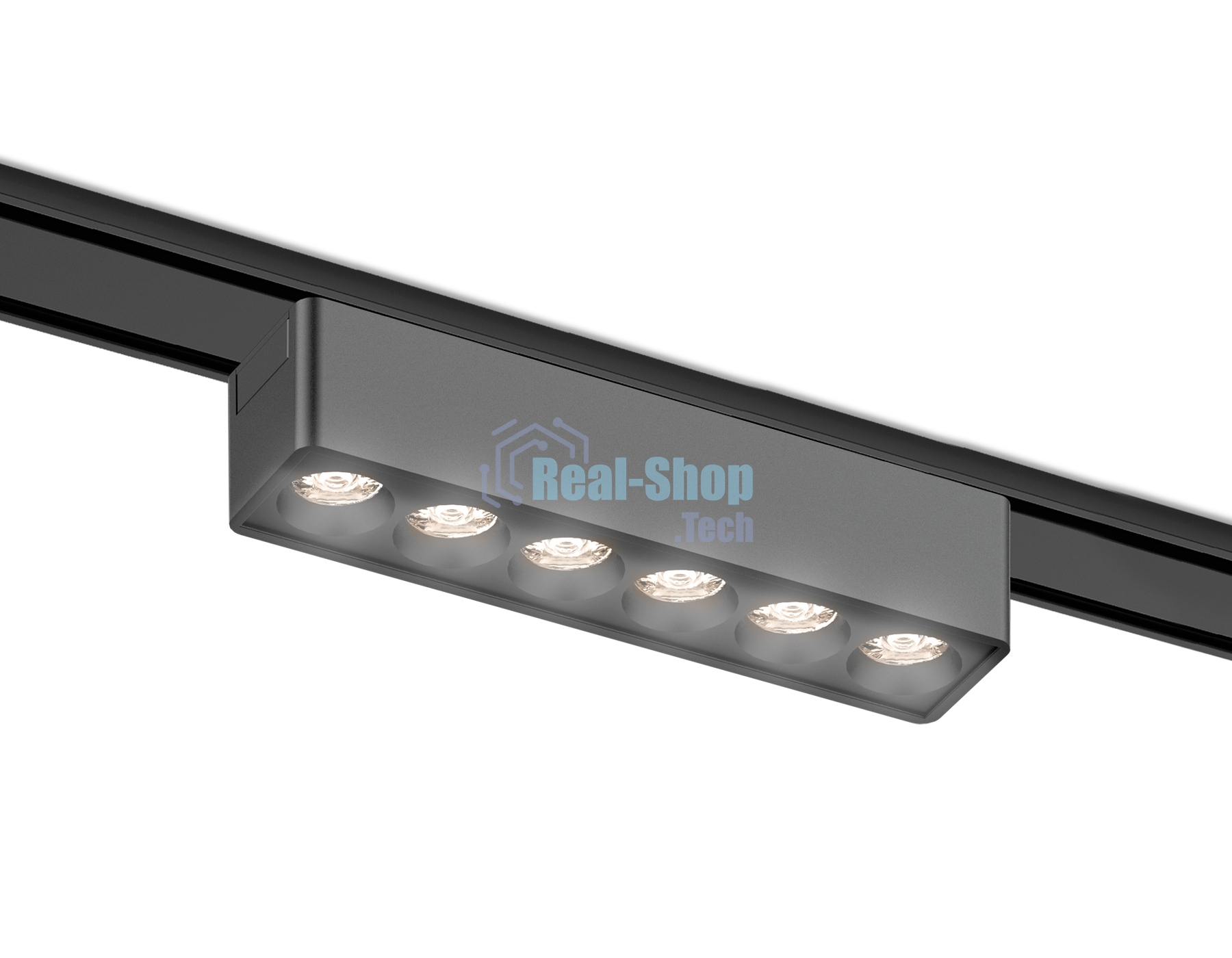 Светильник трековый светодиодный GV1403 BK черный IP20 6W 4200K 48V 24° 122*26*24