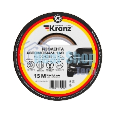 Изолента автомобильная Kranz флис, 0.3х25 мм, 15 м Изолента автомобильная Kranz флис, 0.3х25 мм, 15 м