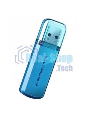 Флешка USB Silicon Power Helios 101 (SP016GBUF2101V1B), 16Gb, USB 2.0, Type-A, R/W 18/12, голубой