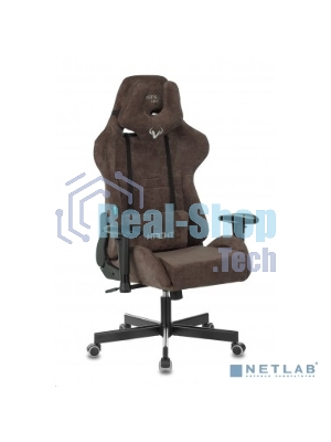 Кресло Бюрократ VIKING KNIGHT LT10 FABRIC коричневый, ткань, 120 кг, механизм качания