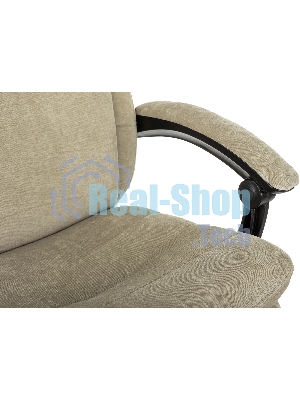 Кресло руководителя Бюрократ T-9950MSG-F Fabric песочный Light-21, крестов. пластик, подст. для ног