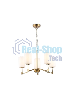 Люстра Ambrella light LH56051/5 BS/FR латунь/белый матовый E14*5 max 40W D590*950