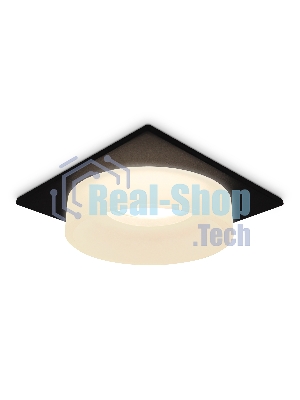 Светильник Ambrella light TN1316 SBK/FR черный песок/белый матовый GU5.3 92*92*45