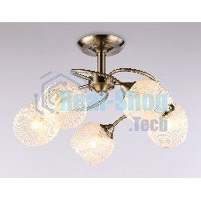 Светильник Ambrella light TR3199/5 SB/CL/FR бронза/прозрачный/белый матовый E27/5 max 40W D600*485