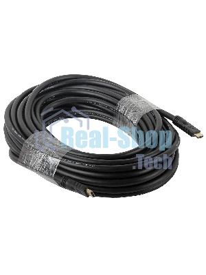 Кабель Cablexpert HDMI CC-HDMI4-20M, 19M/19M, v2.0, медь, позол.разъемы, экран, 20м, черный, пакет