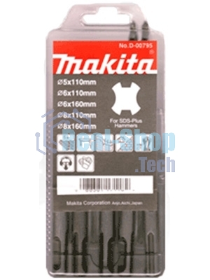 Набор буров Makita D-00795 по бетону (5пред.)