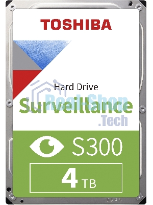 Жесткий диск Toshiba HDD SATA3 4Tb Surveillance S300 (SMR) 5400 256Mb (analog HDWT740UZSVA)