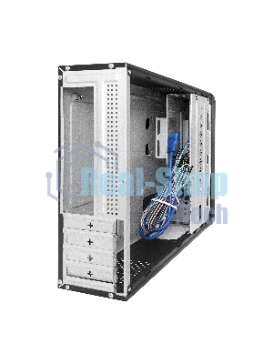 Компьютерный корпус Desktop ExeGate MI-207U (mini-ITX/mATX, без БП, 2хUSB+1хUSB 3.0, аудио, черный)