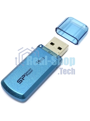 Флешка USB Silicon Power Helios 101 (SP016GBUF2101V1B), 16Gb, USB 2.0, Type-A, R/W 18/12, голубой